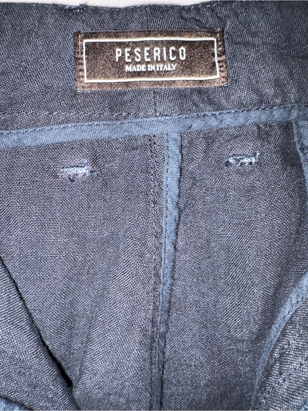 Peserico Dark Navy Linen-Blend MSRP $505 Pants with Tag - Picture 6 of 15
